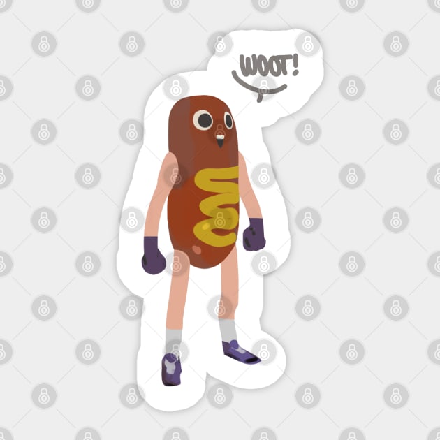 Funny - Hawt Dawg Man Sticker by TDesign